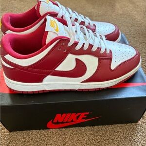 Nike Red and White Sneakers